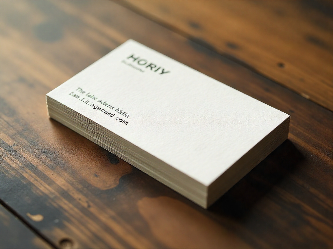 Premium business card printing materials and finishes